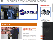 Tablet Screenshot of elettromeccanichesalomoni.com